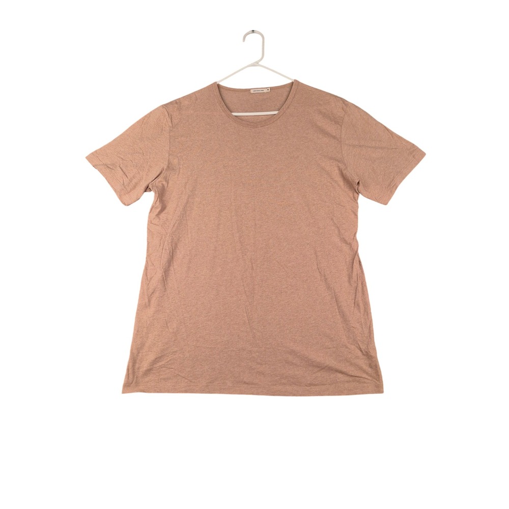 Industry of All Nations Mens XL Native Brown Organic Cotton Shirt Tan Crew Neck